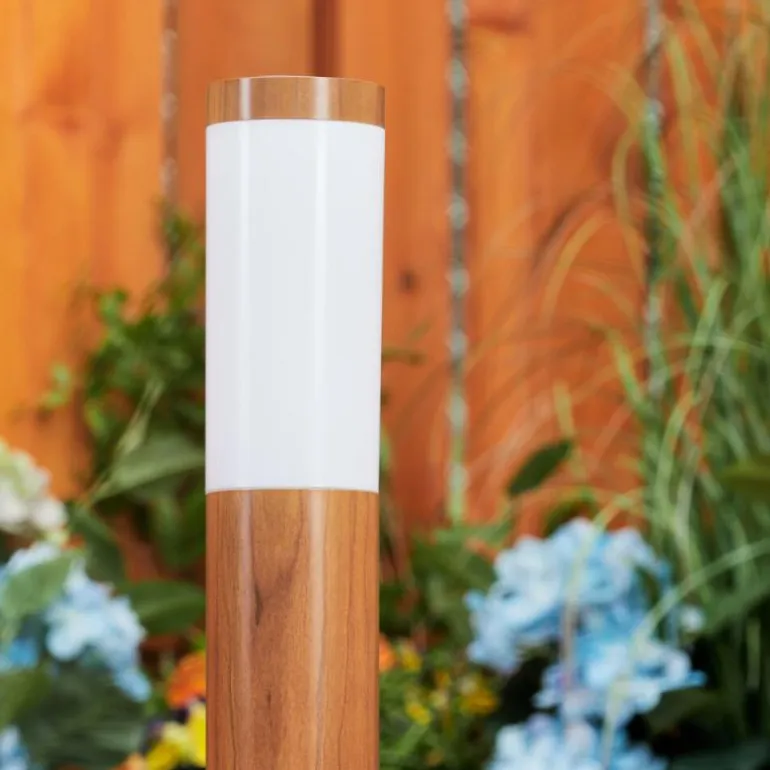 Borne lumineuse Gabarone Brun, Couleur bois, 1 lumière