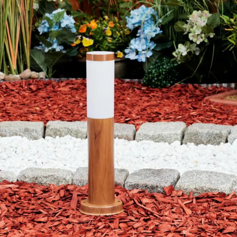 Borne lumineuse Gabarone Brun, Couleur bois, 1 lumière