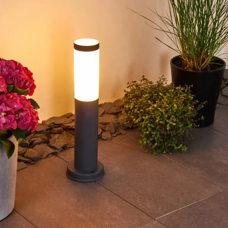 Borne lumineuse Gaborone Anthracite, 1 lumière