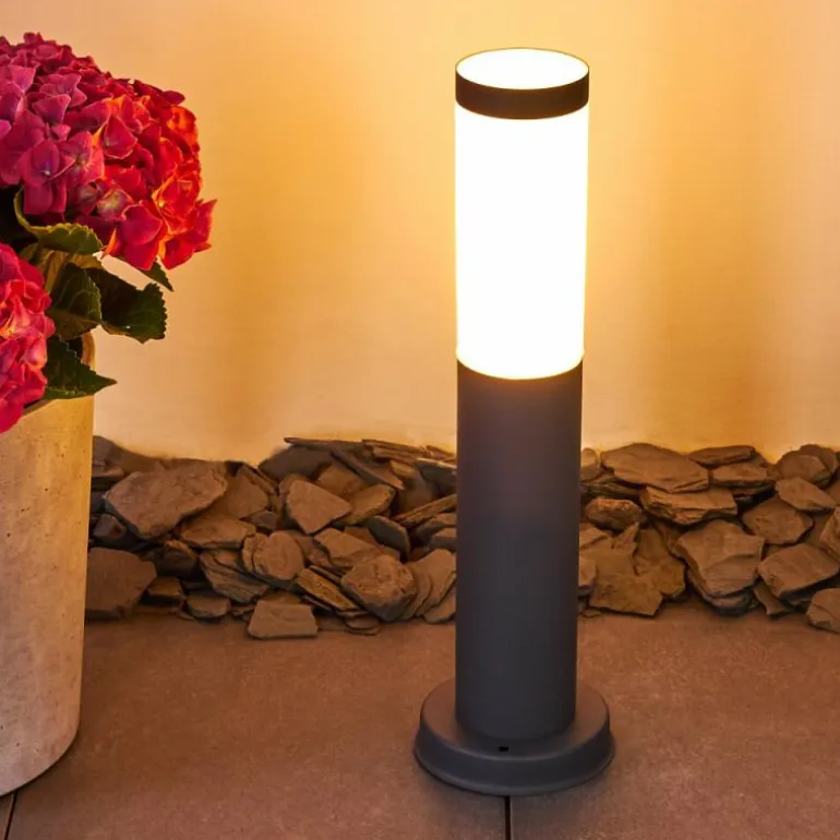 Borne lumineuse Gaborone Anthracite, 1 lumière