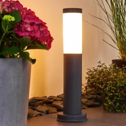 Borne lumineuse Gaborone Anthracite, 1 lumière