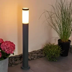 Borne lumineuse Gaborone Anthracite, 1 lumière