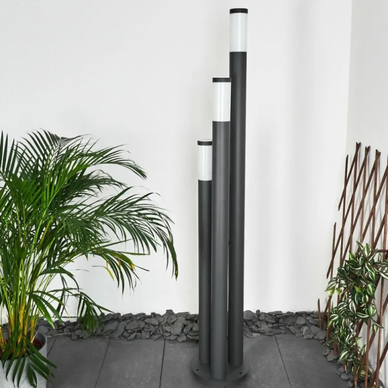 Borne lumineuse Gaborone Anthracite, 3 lumières