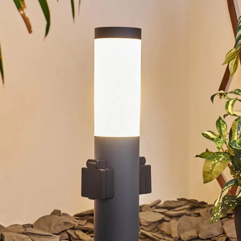 Borne lumineuse Gaborone Anthracite, 1 lumière