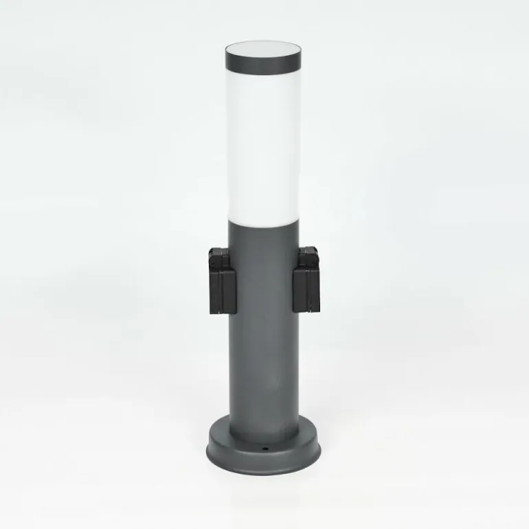 Borne lumineuse Gaborone Anthracite, 1 lumière