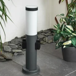 Borne lumineuse Gaborone Anthracite, 1 lumière