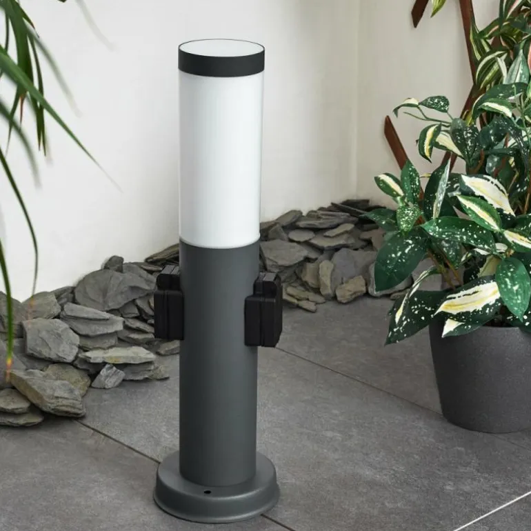 Borne lumineuse Gaborone Anthracite, 1 lumière