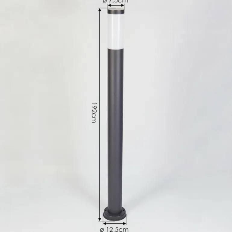 Borne lumineuse Gaborone Anthracite, 1 lumière