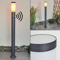 Borne lumineuse Gaborone Anthracite, 1 lumière, Détecteur de mouvement