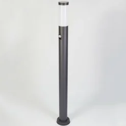 Borne lumineuse Gaborone Anthracite, 1 lumière, Détecteur de mouvement
