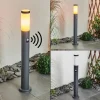 Borne lumineuse Gaborone Anthracite, 1 lumière, Détecteur de mouvement