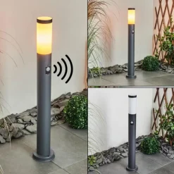 Borne lumineuse Gaborone Anthracite, 1 lumière, Détecteur de mouvement