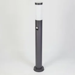 Borne lumineuse Gaborone Anthracite, 1 lumière, Détecteur de mouvement