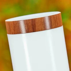 Borne lumineuse Gaborone Brun, Couleur bois, 1 lumière