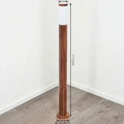 Borne lumineuse Gaborone Brun, Couleur bois, 1 lumière