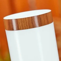 Borne lumineuse Gaborone Brun, Couleur bois, 1 lumière, Détecteur de mouvement