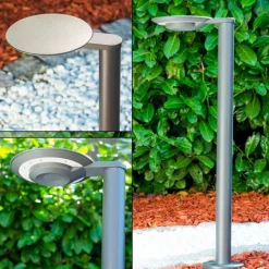Borne lumineuse GAKONA LED Gris, 1 lumière
