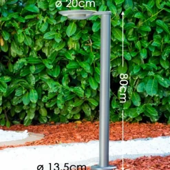 Borne lumineuse GAKONA LED Gris, 1 lumière