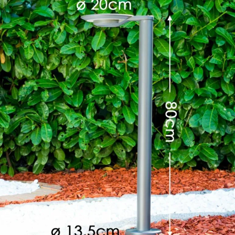 Borne lumineuse GAKONA LED Gris, 1 lumière