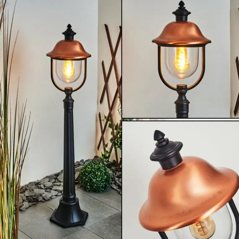 Borne lumineuse Gascon Noir, 1 lumière