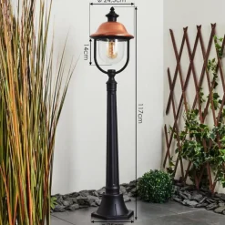 Borne lumineuse Gascon Noir, 1 lumière