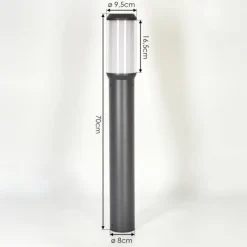 Borne lumineuse Gondoyer Anthracite, 1 lumière