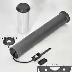 Borne lumineuse Gondoyer Anthracite, 1 lumière
