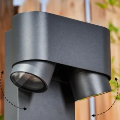 Borne lumineuse Guampacha Anthracite, 2 lumières