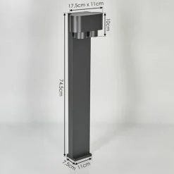 Borne lumineuse Guampacha Anthracite, 2 lumières