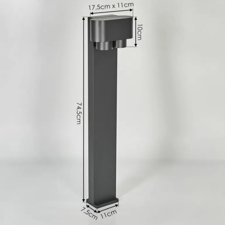 Borne lumineuse Guampacha Anthracite, 2 lumières