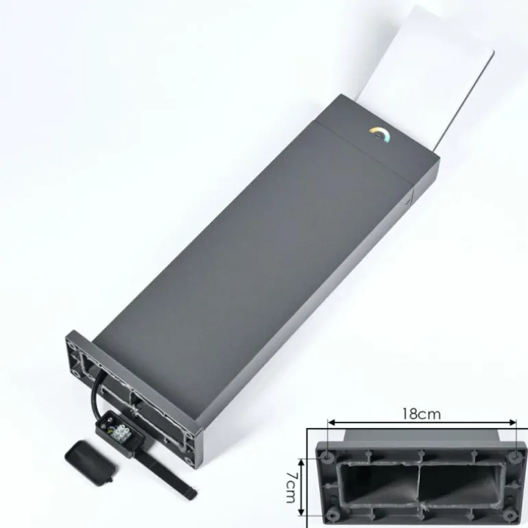 Borne lumineuse Heraklion LED Anthracite, 1 lumière
