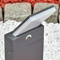 Borne lumineuse Heraklion LED Anthracite, 1 lumière