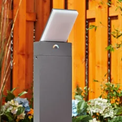 Borne lumineuse Heraklion LED Anthracite, 1 lumière