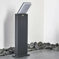 Borne lumineuse Heraklion LED Anthracite, 1 lumière