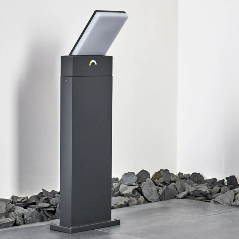 Borne lumineuse Heraklion LED Anthracite, 1 lumière