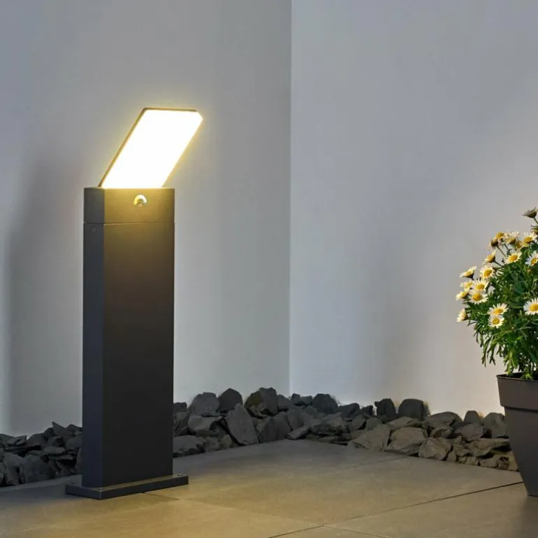 Borne lumineuse Heraklion LED Anthracite, 1 lumière