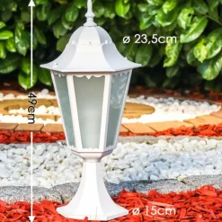 Borne lumineuse Hongkong Frost Blanc, 1 lumière