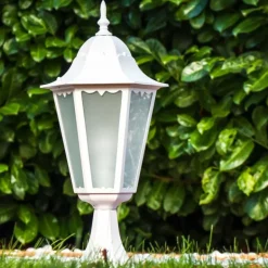 Borne lumineuse Hongkong Frost Blanc, 1 lumière