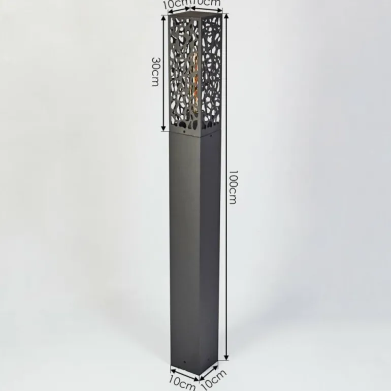 Borne lumineuse Innvoll Anthracite, 1 lumière