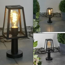 Borne lumineuse Juanico Noir, 1 lumière