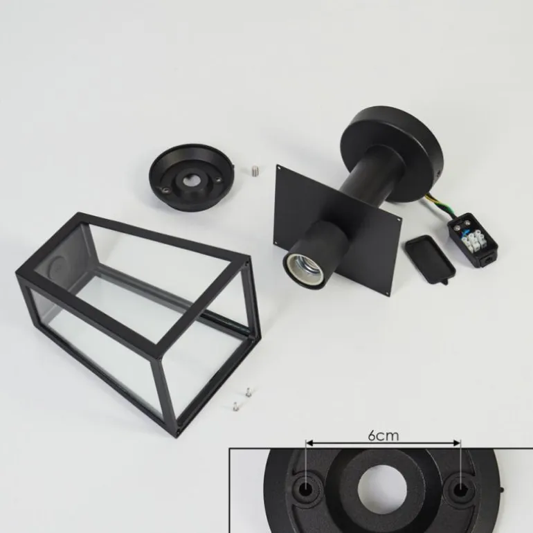 Borne lumineuse Juanico Noir, 1 lumière