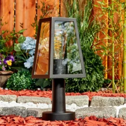 Borne lumineuse Juanico Noir, 1 lumière