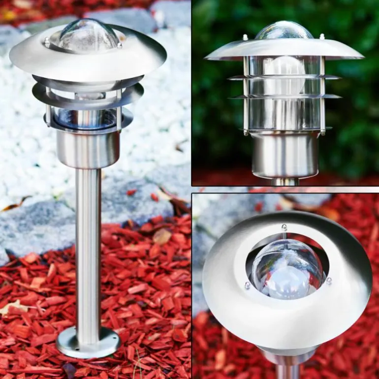 Borne lumineuse Juva Acier inoxydable, 1 lumière