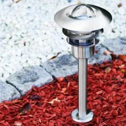Borne lumineuse Juva Acier inoxydable, 1 lumière