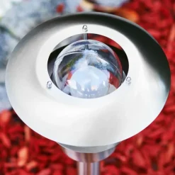 Borne lumineuse Juva Acier inoxydable, 1 lumière