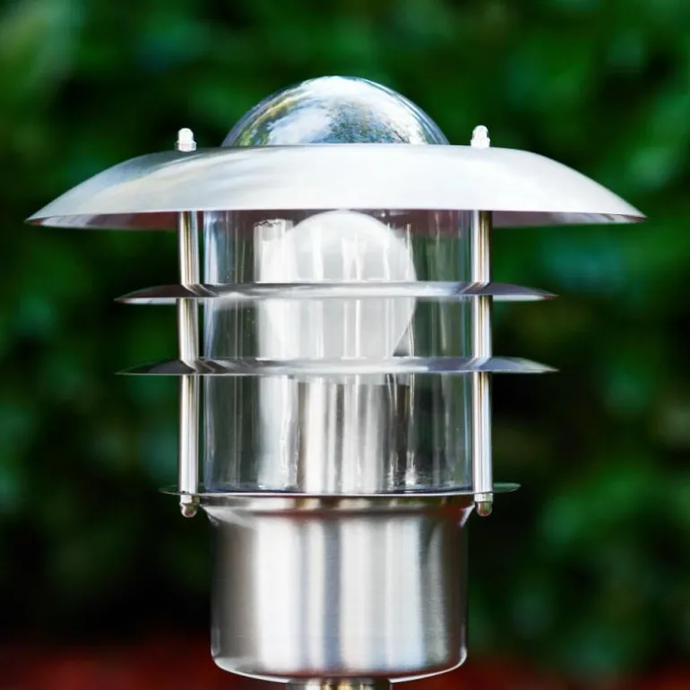 Borne lumineuse Juva Acier inoxydable, 1 lumière