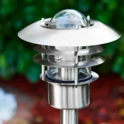 Borne lumineuse Juva Acier inoxydable, 1 lumière