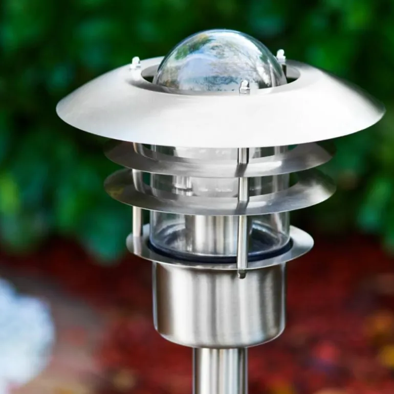 Borne lumineuse Juva Acier inoxydable, 1 lumière