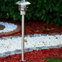 Borne lumineuse Juva Acier inoxydable, 1 lumière