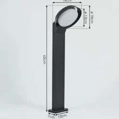 Borne lumineuse Kelo LED Anthracite, 1 lumière
